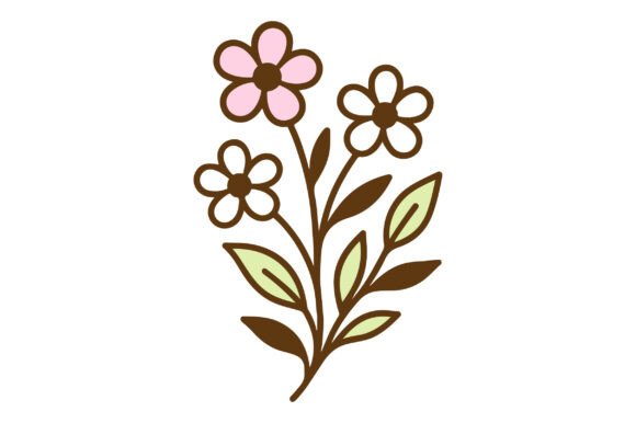 Cute Floral Branch SVG