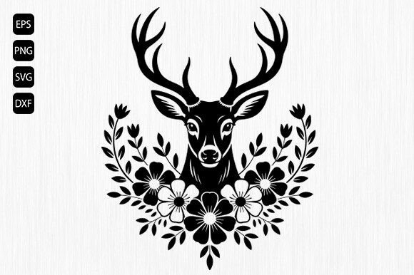 Deer with Flowers SVG: A Floral Embroidery Review