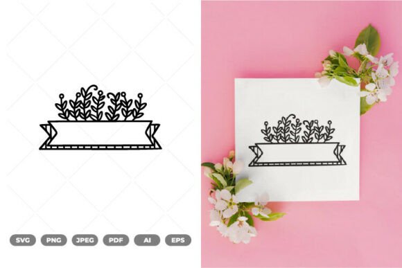 Floral Banner SVG Clipart Review
