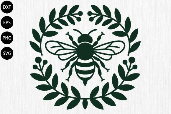 Floral Bee Svg, Honeycomb Svg, Bee Svg