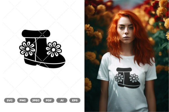 Floral Boot SVG Clipart Review