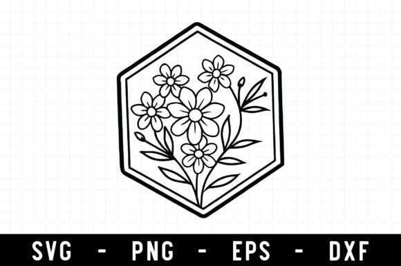 Floral Frame Svg, Svg Cut File