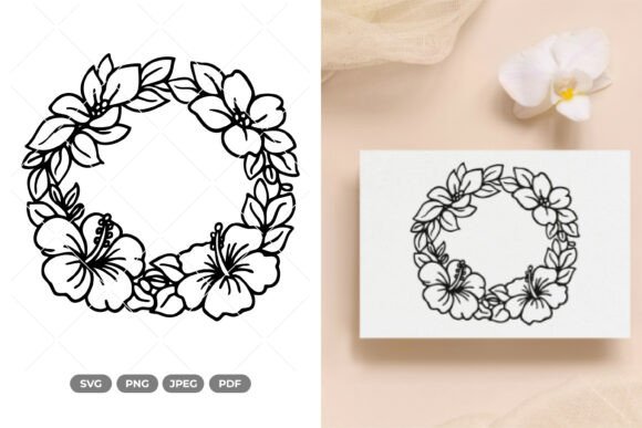 Floral Wreath SVG Clipart Review