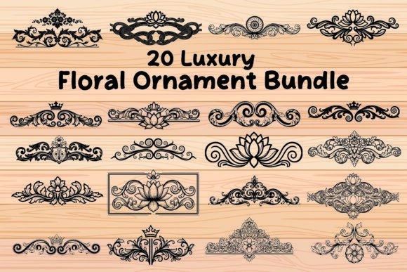 Luxury Floral Ornament SVG Bundle